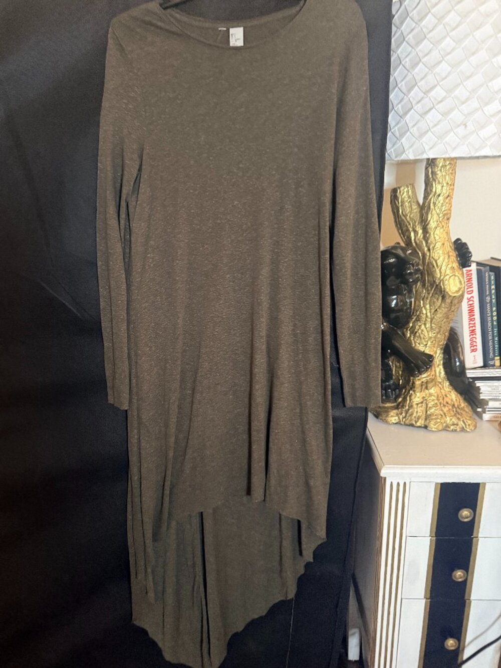 Long Sleeved Hi Lo Dress